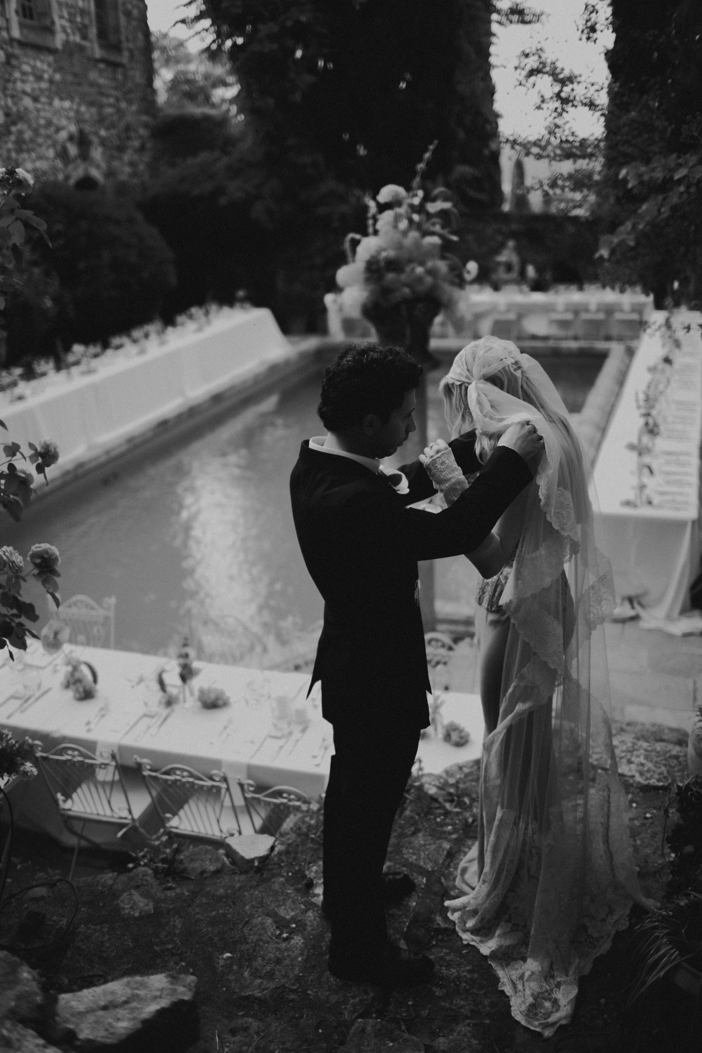 destination wedding planner in Provence empreinte ephemere dinner area